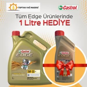Castrol EDGE 5W-30 LL 5 Litre Kampanya Üretim 2022 Hediyeli